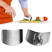 Load image into Gallery viewer, Stainless Steel Finger Guard, 2023 New Finger Protector for Cutting Food, Premium Slicing Tool Finger Protector Finger Protectors when Cutting, Slicing, Dicing, Chopping Vegatables (6 Pcs)