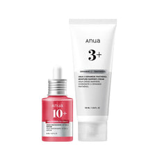 Load image into Gallery viewer, Anua Essential Daily Moisturizing Duo, Niacinamide + Tranexamic Acid Serum &amp; Ceramide Panthenol Cream, Hydrating Face Moisturizer, Non-Comedogenic, Vitamin B12 Natural Color, Korean Skincare Set