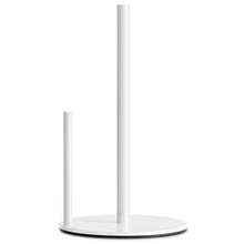 Load image into Gallery viewer, Paper Towel Holder Black, Premium Stainless Steel Kitchen Roll Dispenser, Countertop Roll Organizer with Weighted Base
