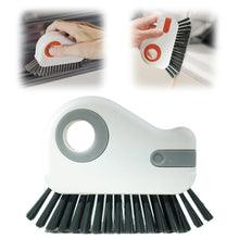 Load image into Gallery viewer, 2 in 1 Groove Cleaning Brush Window Track Cleaning Tools, 2024 New Hard Bristle Crevice Cleaning Brush with Hidden Scraper, Shutter Door Window Track Kitchen Cleaning Brushes Kit (1, Orange)