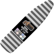 Load image into Gallery viewer, Ironing Board Cover and Pad, Silicone Coating, Thick Scorch Resistant Padding, Heavy Duty Iron Covers Standard Boards, Hook and Loop Fastener Strap, Silver, 15x54