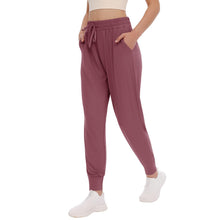 Load image into Gallery viewer, TNNZEET Women's Joggers with Pockets - High Waisted Sweatpants Tapered Leg Drawstring Lightweight Athletic Pants