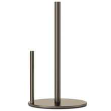Load image into Gallery viewer, Paper Towel Holder Black, Premium Stainless Steel Kitchen Roll Dispenser, Countertop Roll Organizer with Weighted Base