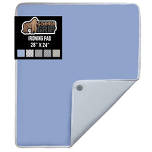 Load image into Gallery viewer, Ironing Board Cover and Pad, Silicone Coating, Thick Scorch Resistant Padding, Heavy Duty Iron Covers Standard Boards, Hook and Loop Fastener Strap, Silver, 15x54