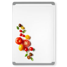 Load image into Gallery viewer, Large Cutting Boards for Kitchen - 18 x 12 Inch Plastic Dishwasher Safe Cutting Board with Deep Juice Groove - Non-Slip, Durable Carving Board for Vegetables, Fruits and Meats