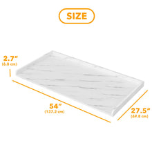 Load image into Gallery viewer, SpaceAid Washer Dryer Countertop, Laundry Wood Shelf Topper with Edge, 54&quot; Width x 27.5&quot; Depth Cover Guard Organizer for Washer and Dryer Laundry Hamper Counter Storage Organization (Black)