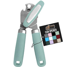 Load image into Gallery viewer, Heavy Duty Stainless Steel Smooth Edge Manual Can Opener and Bottle Openers, Soft Ergonomic Handle, Oversized Handheld Easy Turn Knob, Multifunctional Kitchen Tool, Black