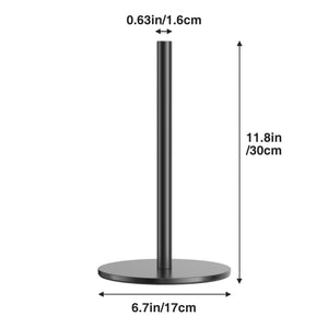 Silver Paper Towel Holder Free-Standing, Premium Stainless Steel Paper Rolls Organizer, Classic Fashion Kitchen Roll Dispenser
