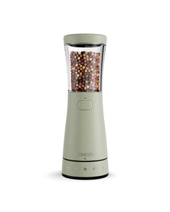 Electric Salt and Pepper Grinder, Stainless Steel Rechargeable Salt and Pepper Grinder Set with 4.5 oz Large Capacity, 1.8" Wide Mouth, Adjustable Coarseness, Ideal for Kitchen