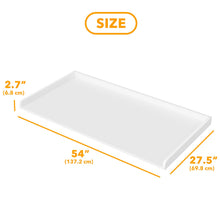 Load image into Gallery viewer, SpaceAid Washer Dryer Countertop, Laundry Wood Shelf Topper with Edge, 54&quot; Width x 27.5&quot; Depth Cover Guard Organizer for Washer and Dryer Laundry Hamper Counter Storage Organization (Black)