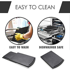 HauSun Handy Sliding tray Sliding Tray Mat for Coffee Maker,Kitchen Appliance Moving Caddy,Countertop Stoage for Air Fryer, Blender, Stand Mixer,Food Processors,1 set