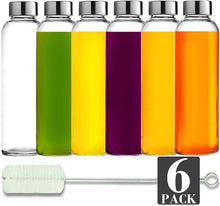 Load image into Gallery viewer, Brieftons Glass Water Bottles (Pack of 6) and Oil &amp; Vinegar Dispensers (Pack of 2)