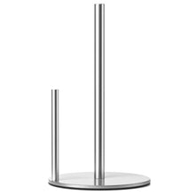 Load image into Gallery viewer, Paper Towel Holder Black, Premium Stainless Steel Kitchen Roll Dispenser, Countertop Roll Organizer with Weighted Base