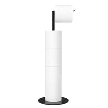 Load image into Gallery viewer, Toilet Paper Holder Stand and Dispenser for 4 Spare Rolls, Stainless Steel Free-Standing Toilet Tissue Paper Roll Storage Shelf