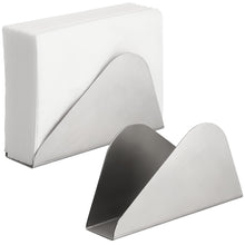 Load image into Gallery viewer, Napkin Holder Set of 2 - Stainless Steel Napkin Holders for Tables Modern Serviette Holder Tissue Dispenser Perfect for Outdoor Events (Silver-1)
