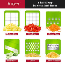 Load image into Gallery viewer, Fullstar Vegetable Chopper, Mandoline Slicer - Cheese Grater, Food Chopper with Container, Kitchen Gadgets, Home Essentials (6-in-1, White/Black)