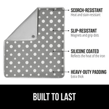 Load image into Gallery viewer, Ironing Board Cover and Pad, Silicone Coating, Thick Scorch Resistant Padding, Heavy Duty Iron Covers Standard Boards, Hook and Loop Fastener Strap, Silver, 15x54