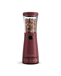 Electric Salt and Pepper Grinder, Stainless Steel Rechargeable Salt and Pepper Grinder Set with 4.5 oz Large Capacity, 1.8" Wide Mouth, Adjustable Coarseness, Ideal for Kitchen