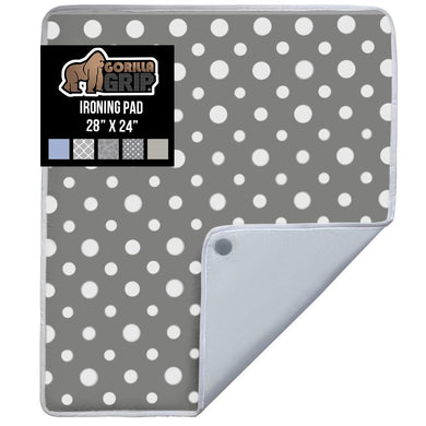 Ironing Board Cover and Pad, Silicone Coating, Thick Scorch Resistant Padding, Heavy Duty Iron Covers Standard Boards, Hook and Loop Fastener Strap, Silver, 15x54
