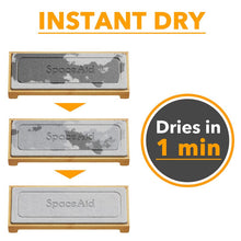 Load image into Gallery viewer, SpaceAid DryingNeat Instant Dry Sink Caddy Organizers, Kitchen Sponge Soap Holder Dispenser, Countertop Fast Drying Counter Tray Rack (Bamboo, Gray)
