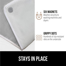 Load image into Gallery viewer, Ironing Board Cover and Pad, Silicone Coating, Thick Scorch Resistant Padding, Heavy Duty Iron Covers Standard Boards, Hook and Loop Fastener Strap, Silver, 15x54