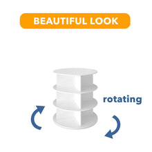 Load image into Gallery viewer, SpaceAid 7 Tier Rotating Shoe Rack Tower, Spinning Shoe Display Lazy Susan, Revolving 360 Shoe Rack Storage Round Carousel, Vertical Handbag Rotate Shoes Closet Organization (7-Tier White)