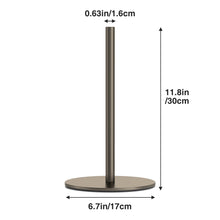 Load image into Gallery viewer, Silver Paper Towel Holder Free-Standing, Premium Stainless Steel Paper Rolls Organizer, Classic Fashion Kitchen Roll Dispenser