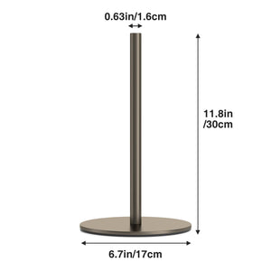 Silver Paper Towel Holder Free-Standing, Premium Stainless Steel Paper Rolls Organizer, Classic Fashion Kitchen Roll Dispenser
