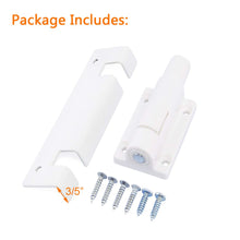 Load image into Gallery viewer, HauSun Patio Sliding Door Security Foot Lock Kick Lock, Fits on Top Rail-Childproof patio Door guardian-or Bottom Rail-Foot Operated-Keep Your Family Safe and Secure(1 Pack,White)