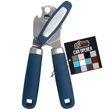 Load image into Gallery viewer, Heavy Duty Stainless Steel Smooth Edge Manual Can Opener and Bottle Openers, Soft Ergonomic Handle, Oversized Handheld Easy Turn Knob, Multifunctional Kitchen Tool, Black