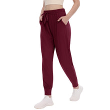 Load image into Gallery viewer, TNNZEET Women's Joggers with Pockets - High Waisted Sweatpants Tapered Leg Drawstring Lightweight Athletic Pants