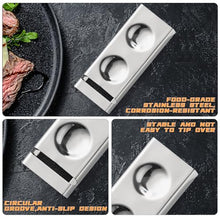 Load image into Gallery viewer, YellRin Knife Spoon Rests Stainless Steel Spoon Fork Knife Rest Rack Flatware Holder Set of 4 for Dining Table Hotel Restaurant ﻿ (size 3)