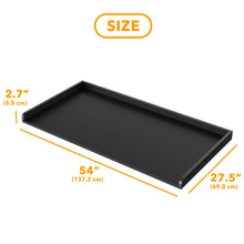 Load image into Gallery viewer, SpaceAid Washer Dryer Countertop, Laundry Wood Shelf Topper with Edge, 54&quot; Width x 27.5&quot; Depth Cover Guard Organizer for Washer and Dryer Laundry Hamper Counter Storage Organization (Black)