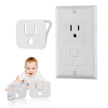 Load image into Gallery viewer, Safety Outlet Covers Baby Proofing, 20 Pack 2023 Upgraded Ultra-Thin Adhesive Baby Safety Outlet Plug Covers for Electrical Outlets, Wall Socket Covers Outlet Plugs Protectors (White, 3 Prong)