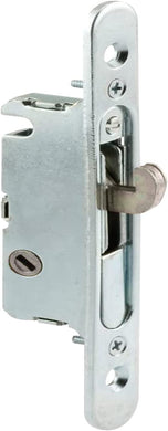 HauSun Mortise Lock with 45 Degree Keyway and Round Faceplate,Adjustable,Spring-Loaded Hook Latch Replacement for Sliding Patio Doors Constructed of Wood, Aluminum and Vinyl, 4-5/8