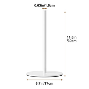 Silver Paper Towel Holder Free-Standing, Premium Stainless Steel Paper Rolls Organizer, Classic Fashion Kitchen Roll Dispenser
