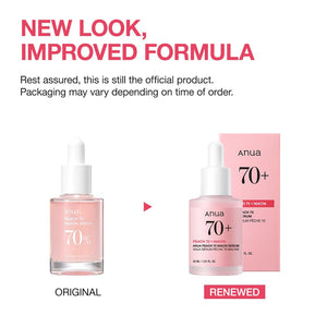 Anua Peach 70 Niacinamide Serum 30ml / brightening hydrating face serum/daily clean beauty (1.01 fl. oz.)