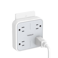 Load image into Gallery viewer, Multi Plug Outlet Extender, TESSAN Surge Protector Splitter with 3 USB (1 USB C Port) Wall Charger, Multiple Expander for Travel, Home, College Dorm Room