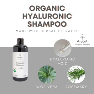 Organic Shampoo, Made in Israel | Moisturizes and Strengthens Damaged Hair, Nourishes Scalp for Growth - Anti Thinning & Volumizing for Men & Women - 16.9 fl oz.