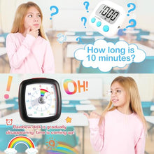 Load image into Gallery viewer, Secura 60-Minute Visual Timer, Silent Study Timer for Kids and Adults, Time Clocks, Time Management Countdown Timer for Teaching (Pink)