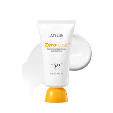 Load image into Gallery viewer, Anua Zero-Cast Moisturizing Finish Sunscreen,SPF 50, Glow Natural Sunscreen,No White cast, Hyaluronic Acid, Niacinamide sun block for face,Oil-Free, Oxybenzone free, Travel Essential (50ml/1.69fl.oz)