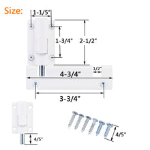 Load image into Gallery viewer, HauSun Patio Sliding Door Security Foot Lock Kick Lock, Fits on Top Rail-Childproof patio Door guardian-or Bottom Rail-Foot Operated-Keep Your Family Safe and Secure(1 Pack,White)