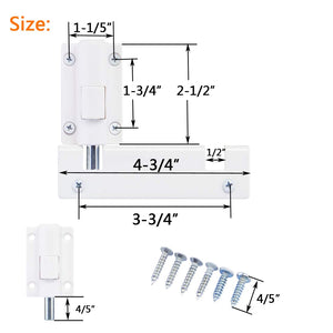 HauSun Patio Sliding Door Security Foot Lock Kick Lock, Fits on Top Rail-Childproof patio Door guardian-or Bottom Rail-Foot Operated-Keep Your Family Safe and Secure(1 Pack,White)