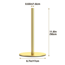 Load image into Gallery viewer, Silver Paper Towel Holder Free-Standing, Premium Stainless Steel Paper Rolls Organizer, Classic Fashion Kitchen Roll Dispenser