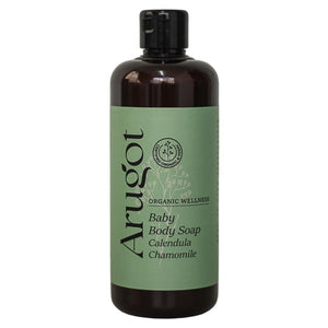 Organic Shampoo & Body Wash - Moisturizing with Hyaluronic Acid - Strengthens Damaged Hair, Scalp Nourishing & Calendula Chamomile Liquid Body Soap