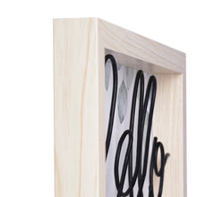Load image into Gallery viewer, Mainstays Indoor Black Metal Wire Hello Sunshine Farmhouse Tabletop Si