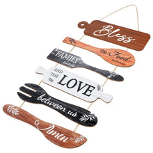 Load image into Gallery viewer, Lzvxtym Dining Room Decoration,Wooden Bless Hanging Wall Sign,Bless th