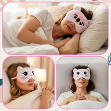 Load image into Gallery viewer, Kids Sleeping Mask, 2 Pcs Cute Plush Cat Sleep Mask for Kids Soft Comf