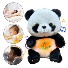 Load image into Gallery viewer, Sioweci Panda Bear Plush Toy with Sound Light Sensing Soft Comfortable
