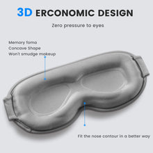 Load image into Gallery viewer, FACEMOON Weighted 3D Sleep Mask - 100% Blackout Eye Mask for Sleeping,